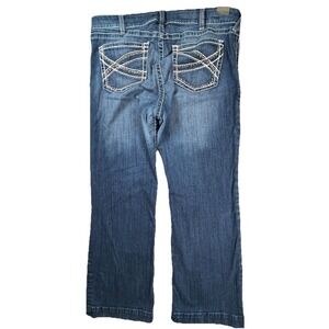 Ariat Trouser Jeans Women's Sz 18WR Denim Thick Stitching Workwear Western